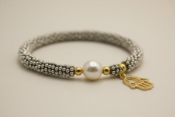 Pulsera Pewter Mano de Fatima