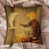 Funda para Cojin Luna en Jaula 45.72 × 45.72 cm
