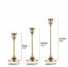 Set de 6 Portavelas Metalicas acabado laton