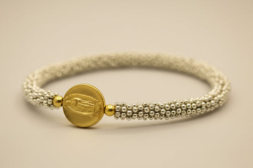 Pulsera Pewter Virgen de Guadalupe