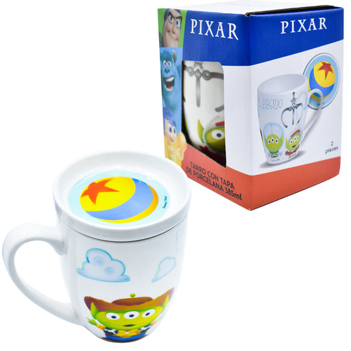 Taza C/Tapa Pixar Marciano