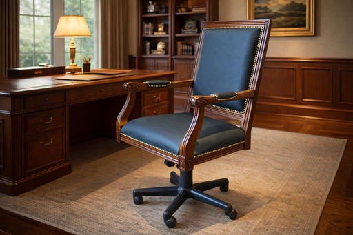 Sillon Ejecutivo Massimo Piel Negra