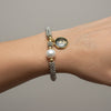 Pulsera Pewter San Benito Negro