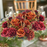 Ramo Flores Fall Naranja Rojo Vintage