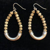 Aretes Gota Zinc y Madera