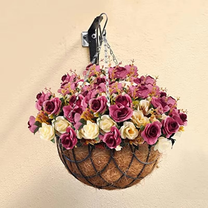 Ramo Flores artificiales Rosas Rosa - Crema