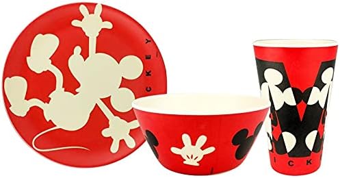 Vajilla Bamboo Mickey 12 Pzas