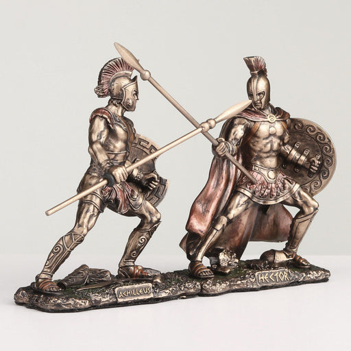 Mini Estatuilla Aquiles contra Hector 9 cms