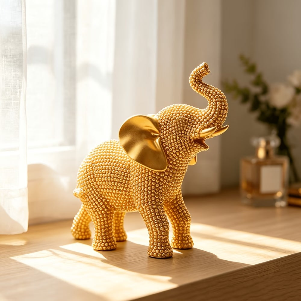 Figurilla Elefante Dorado