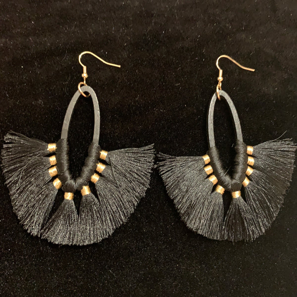 Aretes Motas Negras