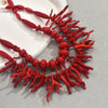 Juego de Dos Collares Coral Rojo