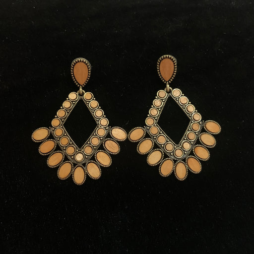 Aretes Rombo Madera
