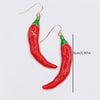 Aretes Chile Rojo