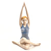 Figura Porcelana Mujer Yoga Postura Loto