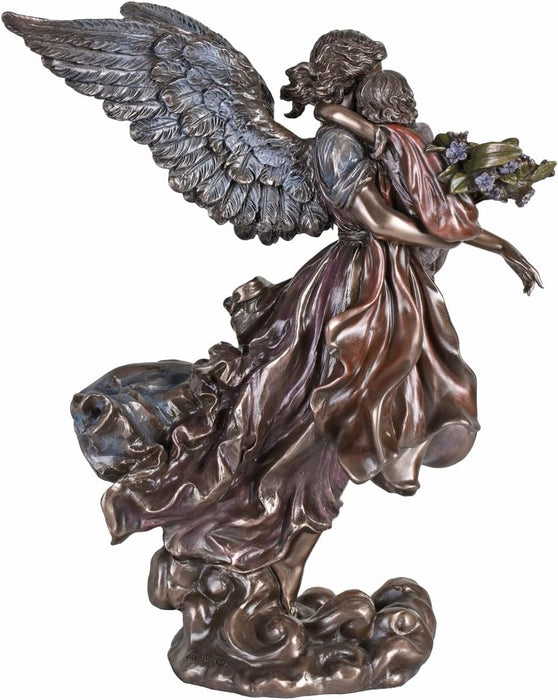 Estatuilla Angel de la Guarda con Niño