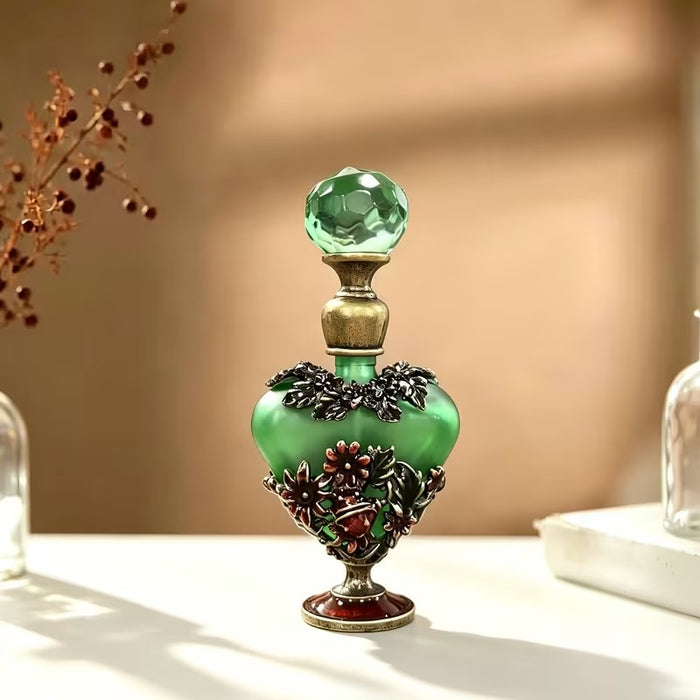Contenedor para esencias verde vintage