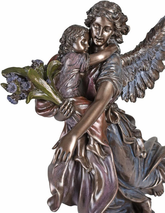 Estatuilla Angel de la Guarda con Niño