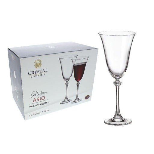 6 Copas Asio Vino Tinto 350ml