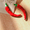 Aretes Chile Rojo