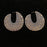 Aretes Circulo Zinc Gris