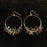 Aretes Circulo Cristales Negros