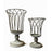Set 2 Portamacetas de metal estilo copa