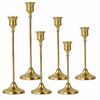 Set de 6 Portavelas Metalicas acabado laton