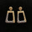 Aretes Zinc Dorado y Gris