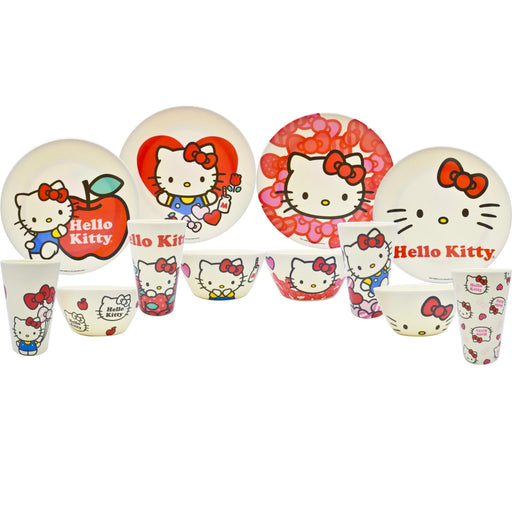 Vajilla Bamboo Hello Kitty 12 Pzas