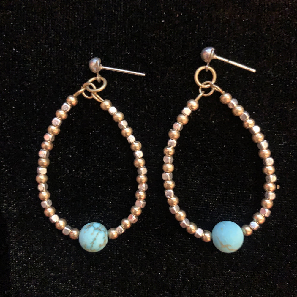 Aretes Gota Turquesa