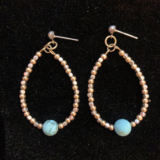 Aretes Gota Turquesa