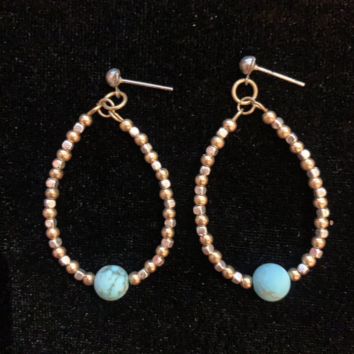 Aretes Gota Turquesa
