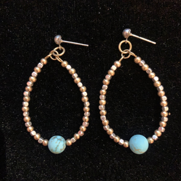 Aretes Gota Turquesa