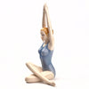 Figura Porcelana Mujer Yoga Postura Loto