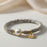 Pulsera Pewter Corazon Perlas