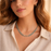 Collar Perlas de Rio y Vidrio Turquesa