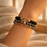 Set 3 Pulseras Cristal Negro