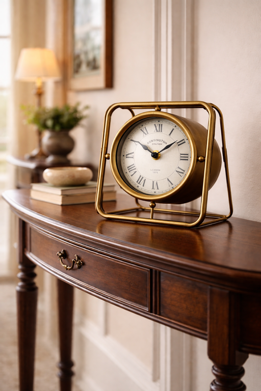 Reloj de mesa retro industrial
