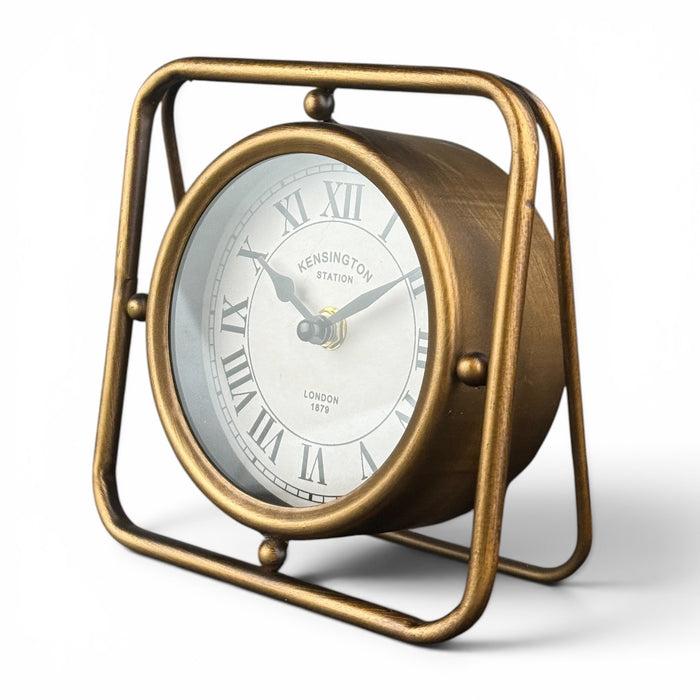 Reloj de mesa retro industrial
