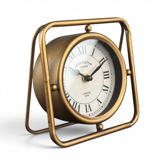 Reloj de mesa retro industrial