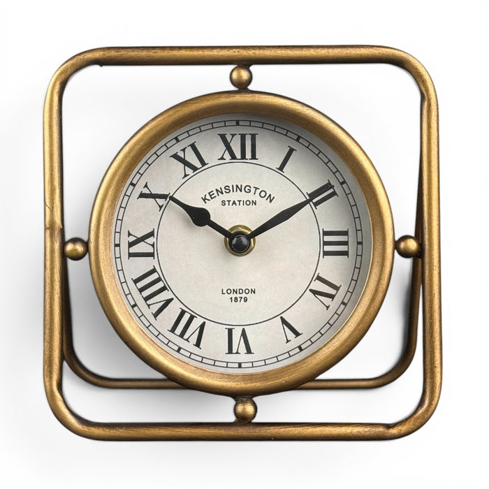 Reloj de mesa retro industrial