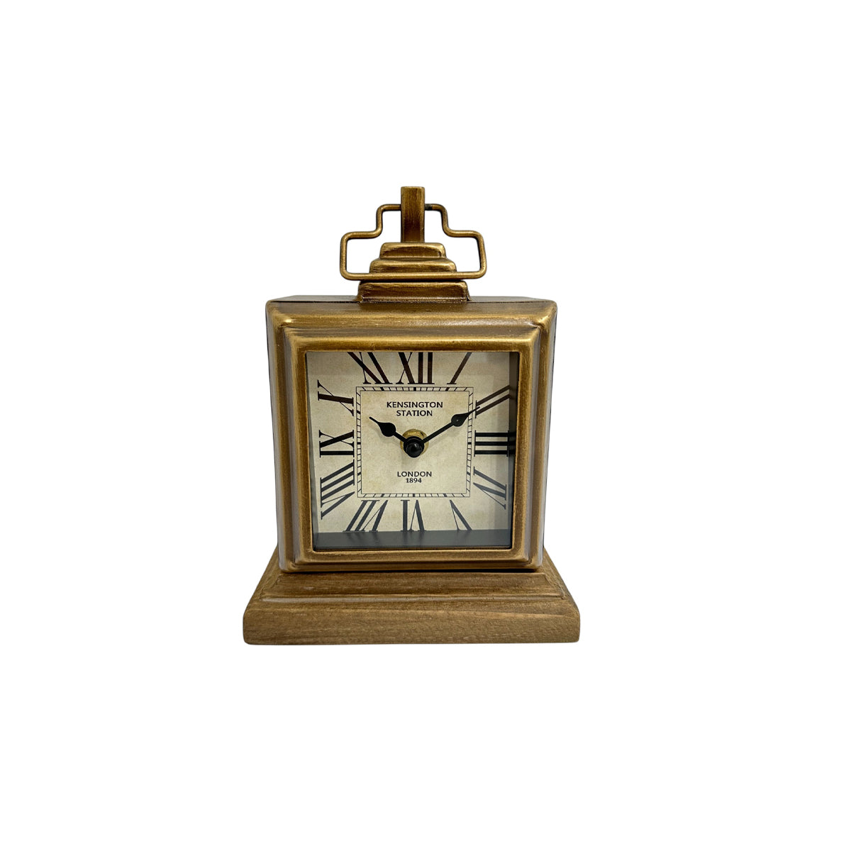 Reloj de mesa con base de madera- HaustentiK