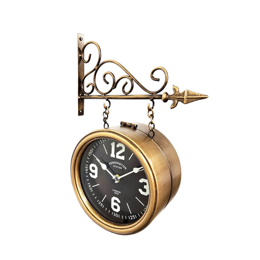 Reloj de pared doble vista