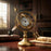 Reloj de globo celestial con flecha