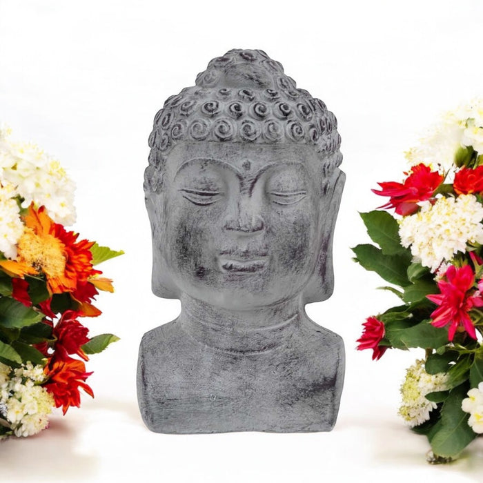 Cabeza de Buda Cemento Grande