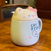 Taza Cat Fish & Flower