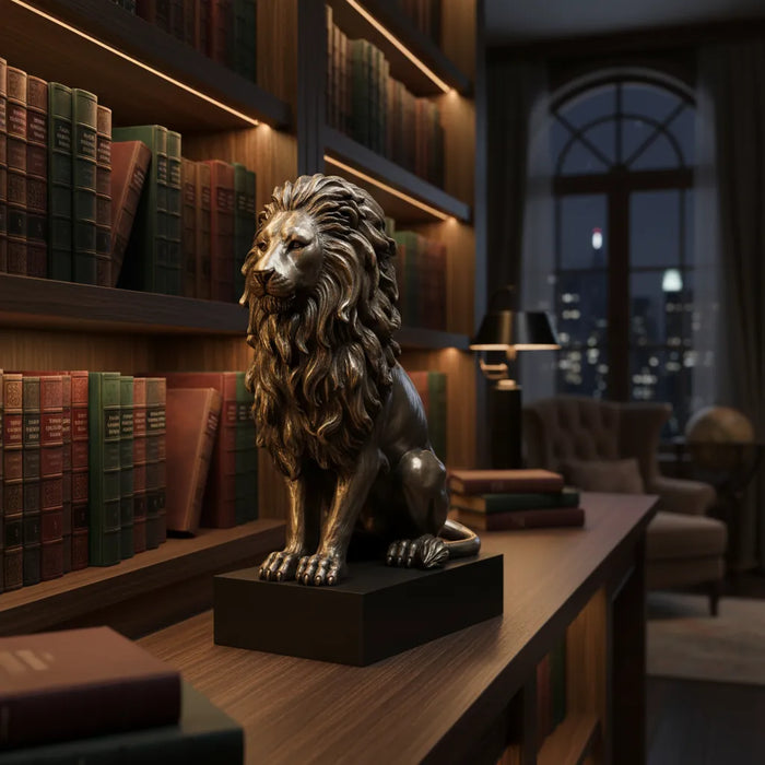 Estatuilla Leon en Base LM1