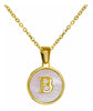 Collar Letra Circulo Fondo Blanco