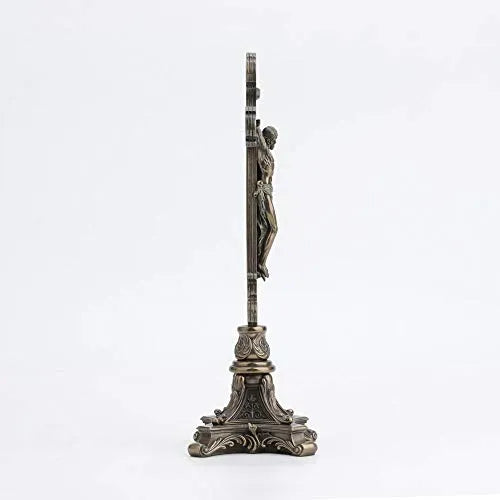 Crucifijo Estilo Barroco terminado Bronce LM1