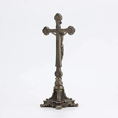 Crucifijo Estilo Barroco terminado Bronce LM1